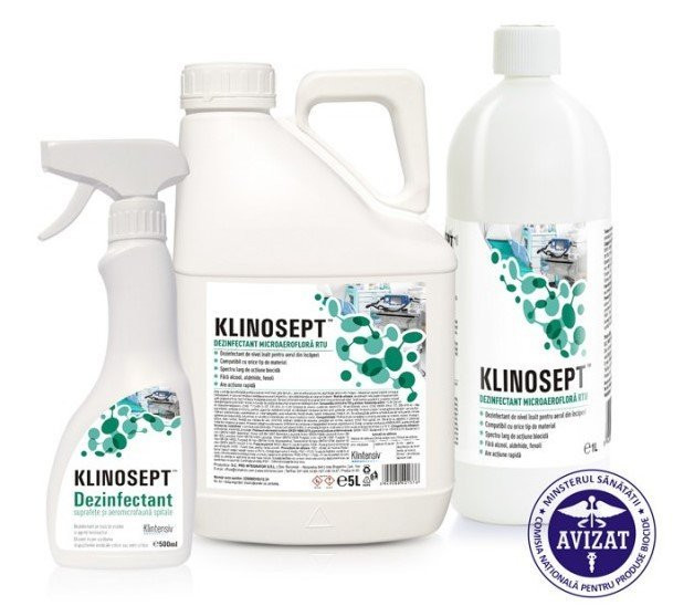 KLINOSEPT - Dezinfectant rapid pentru suprafete pe baza de acool