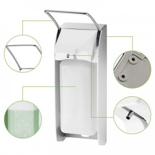 Dispenser pentru gel / sapun lichid actionare cu cotul 1 Litru