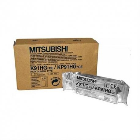Hârtie video printer Mitsubishi K91 (110mm X 18m) - High Glossy
